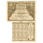 II RP, Joint Stock Company of the Combined National Selection Seed Breeders Granum, Share 1,000 marks