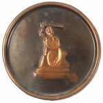 PRL, Plaque of the Mermaid Monument in Warsaw