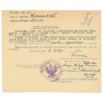 II RP, Document 24th Field Artillery Regiment for Ensign