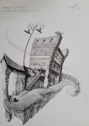 Maja Wolf, Souvenirs from Toruń II. Snail for the Leaning Tower (XS)