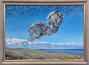 Maja Wolf, Virtual Love (L on canvas)