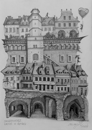 Wolf May, Sandomierz. Shadows in the marketplace (S)