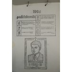 DISCLAIMED, FALSE, IMPROVED AND DISCOVERED FACTS FROM THE LATEST HISTORY OF POLAND [2nd Circulation] CALENDAR 1986
