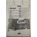 DISCLAIMED, FALSE, IMPROVED AND DISCOVERED FACTS FROM THE LATEST HISTORY OF POLAND [2nd Circulation] CALENDAR 1986
