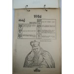 DISCLAIMED, FALSE, IMPROVED AND DISCOVERED FACTS FROM THE LATEST HISTORY OF POLAND [2nd Circulation] CALENDAR 1986