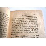 CYCERON, TEOFRAST Krátká sbírka antických moralistů [Łowicz 1785 z knižní sbírky Felixe Wężyka v Mroczenie].