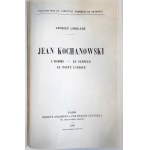 LANGLADE Jacques Jan Kochanowski. L'homme-le penseur le poete lyrique [Paris 1932].