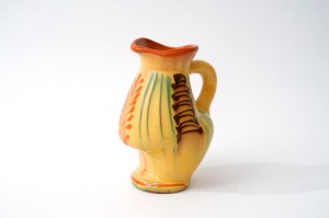 Ceramic vase, jug - yellow - Kamionka - Bald Mountain - B. Books