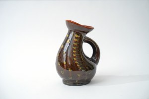 Ceramic vase, jug - brown - Kamionka - Bald Mountain - B. Books