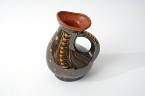 Ceramic vase, jug - brown - Kamionka - Bald Mountain - B. Books
