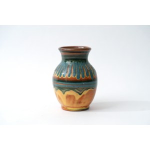 Ceramic vase - blue glaze - Stoneware - Bald Mountain