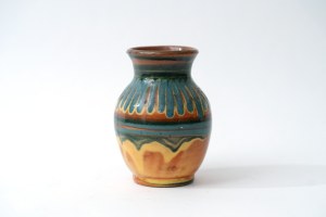 Ceramic vase - blue glaze - Stoneware - Bald Mountain