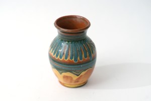 Ceramic vase - blue glaze - Stoneware - Bald Mountain