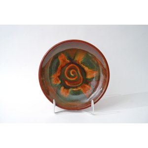 Ceramic decorative platter - Stoneware - Bald Mountain - 25,5 cm
