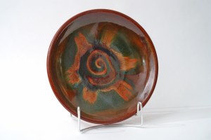 Ceramic decorative platter - Stoneware - Bald Mountain - 25,5 cm