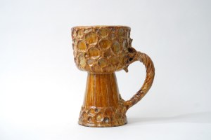 Ceramic tankard - Kamionka - Lysa Gora - signed - B. Ksiazek