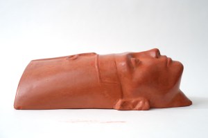 Giant ceramic decorative mask - Nephretete