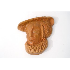 Ceramiczna plakieta dekoracyjna - Kobieta w kryzie - Pracownia Stroma 5 - Kraków
