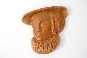 Ceramic decorative plaque - Woman in an orifice - Pracownia Stroma 5 - Krakow