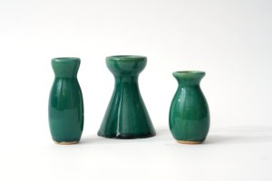 3 x miniature ceramic vase - Bialystok