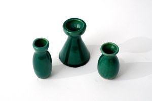 3 x miniature ceramic vase - Bialystok
