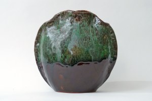 Ceramic vase - Disc - Friendship - Wloclawek - A. Trzaska