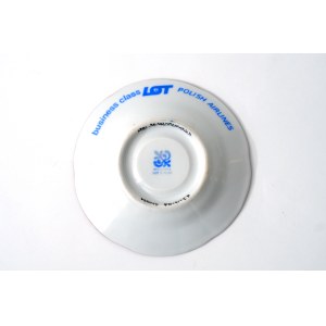 Faience plate - Business class LOT Polish Airlines - ZF Wloclawek - Mal. M. Wloclawek.