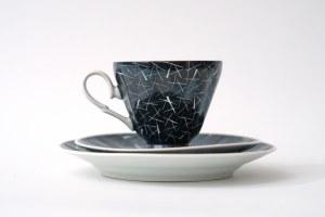 Porcelain coffee trio - ZPS Walbrzych