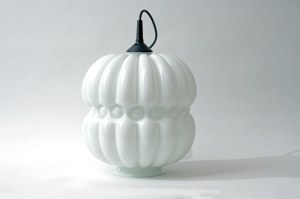 Pendant lamp ,,Pumpkin'' - Piensk Glassworks