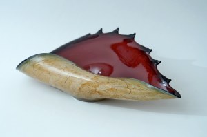 Glass large platter - Krosno Glassworks