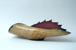 Glass large platter - Krosno Glassworks