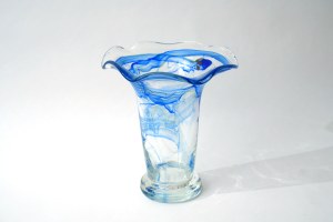 Glass vase - Signed - 1987