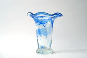 Glass vase - Signed - 1987