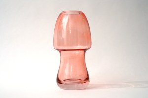 Glass vase - I. Kizinski? Unsigned
