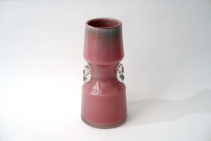 Glass vase with stickers - HS Tarnowiec