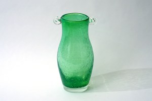 Glass vase with ears - HS Staszic - L. Fiedorowicz