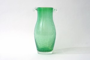 Glass vase with ears - HS Staszic - L. Fiedorowicz