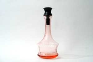 Glass decanter with cork - HS Sudety - S. Sadowski