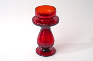 Glass candlestick - HS Sudety - S. Sadowski