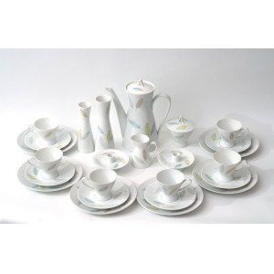 Porcelanowy serwis do kawy z kolekcji ,,Form 2000'' - Rosenthal - R. Loewy - 1954 r.