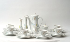 Porcelain coffee service from the collection ,,Form 2000'' - Rosenthal + vases + candlesticks