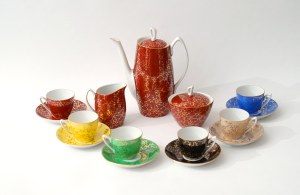 Porcelain coffee service ,,Aldona'' - Chodzież - J. Wrzesień