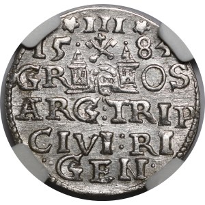 Stefan Batory, Trojak 1584, Ryga
