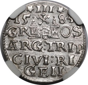 Stefan Batory, Trojak 1584, Riga