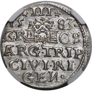 Stefan Batory, Trojak 1583, Ryga