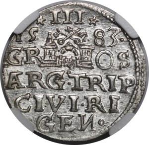 Stefan Batory, Trojak 1583, Riga