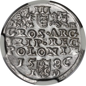 Stefan Batory, Trojak 1586, Olkusz