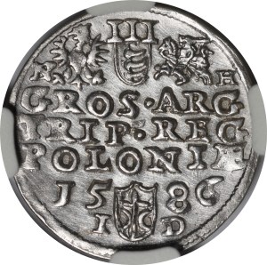 Stefan Batory, Trojak 1586, Olkusz