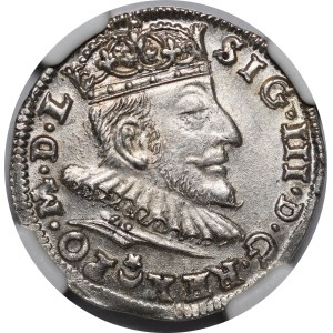 Zygmunt III Waza, Trojak 1589, Wilno - rzadki i b. ładny