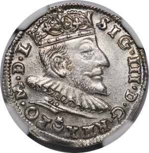 Sigismund III Vasa, Trojak 1589, Vilnius - rare and very nice
